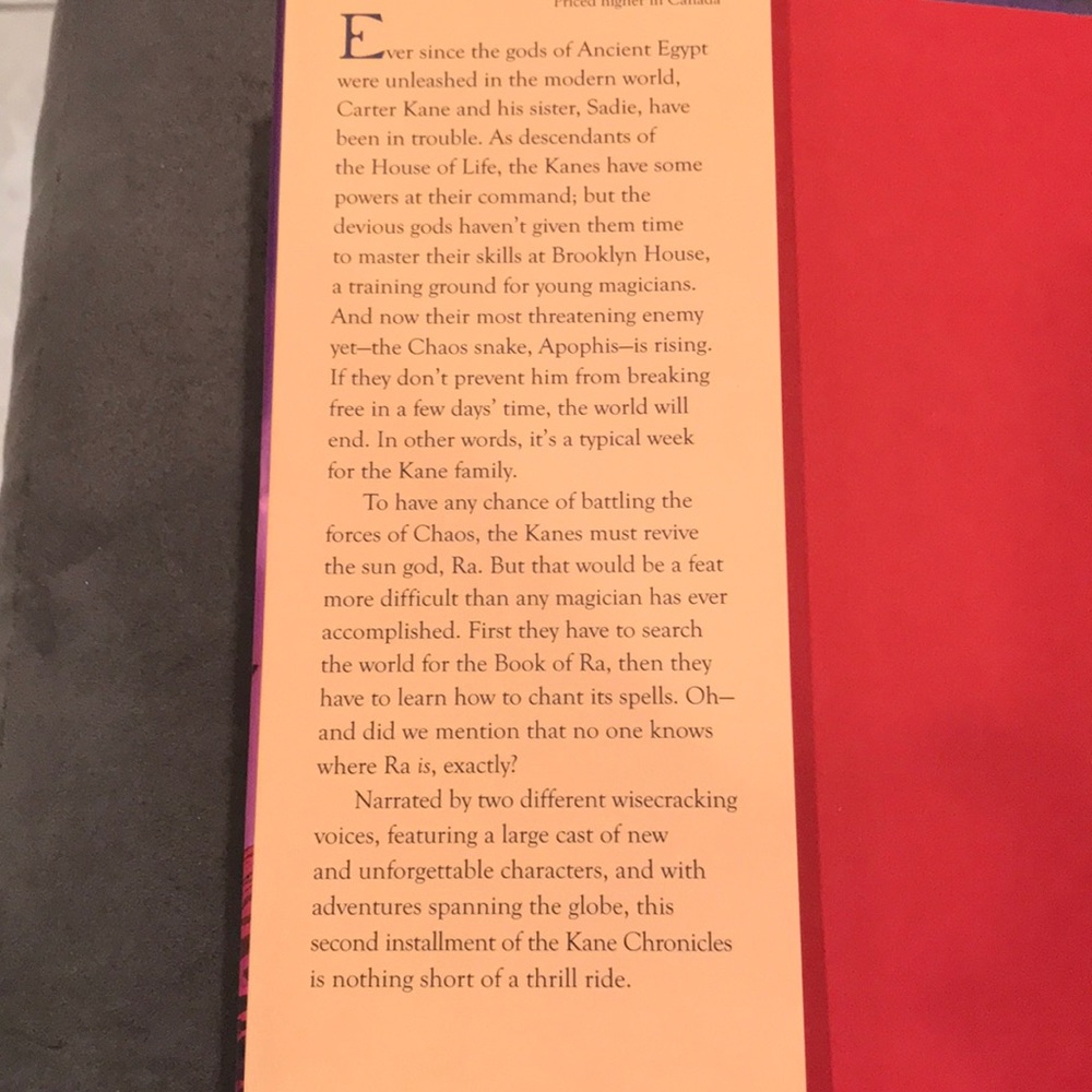 Book- The Throne of Fire - Picture 3 of 3